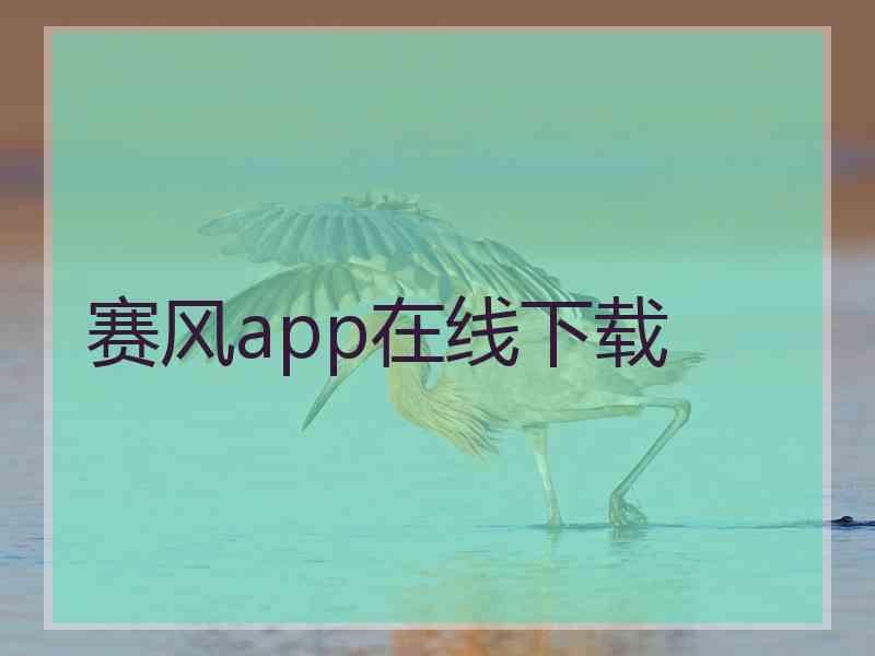 赛风app在线下载