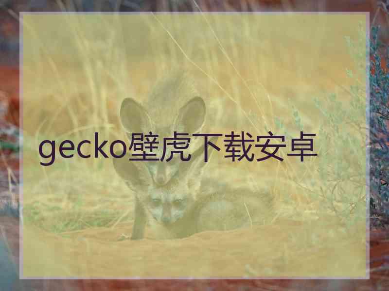 gecko壁虎下载安卓