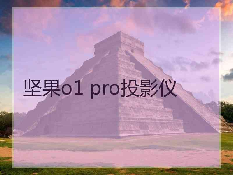 坚果o1 pro投影仪