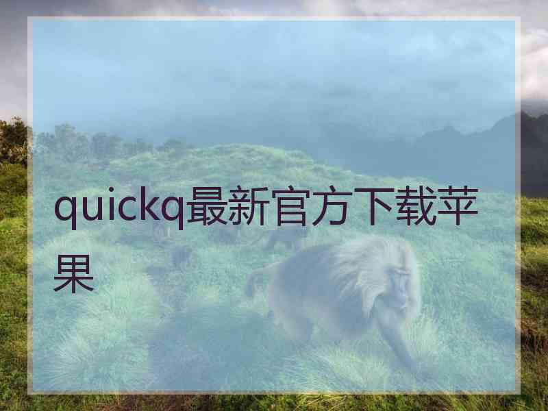 quickq最新官方下载苹果