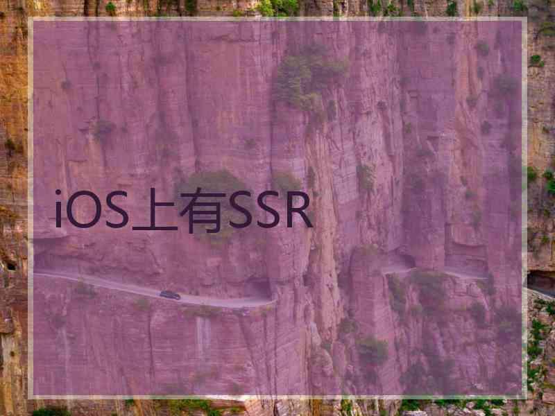 iOS上有SSR