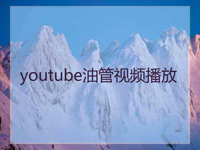 youtube油管视频播放