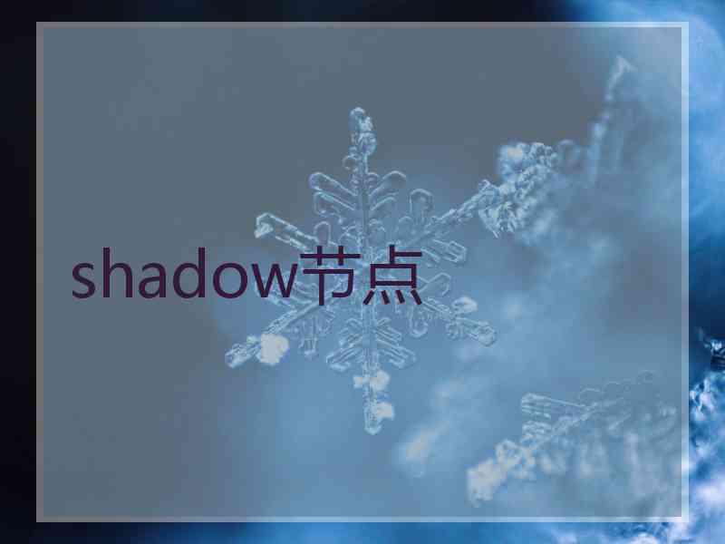 shadow节点