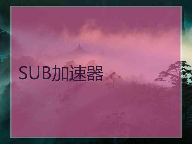 SUB加速器