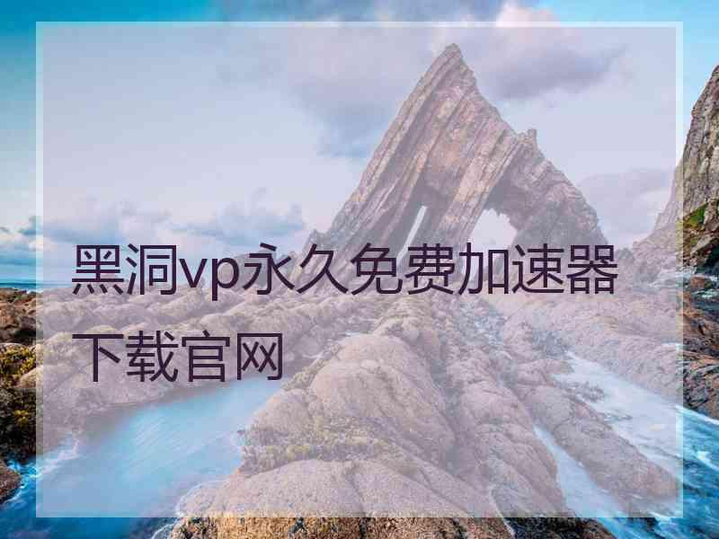 黑洞vp永久免费加速器下载官网