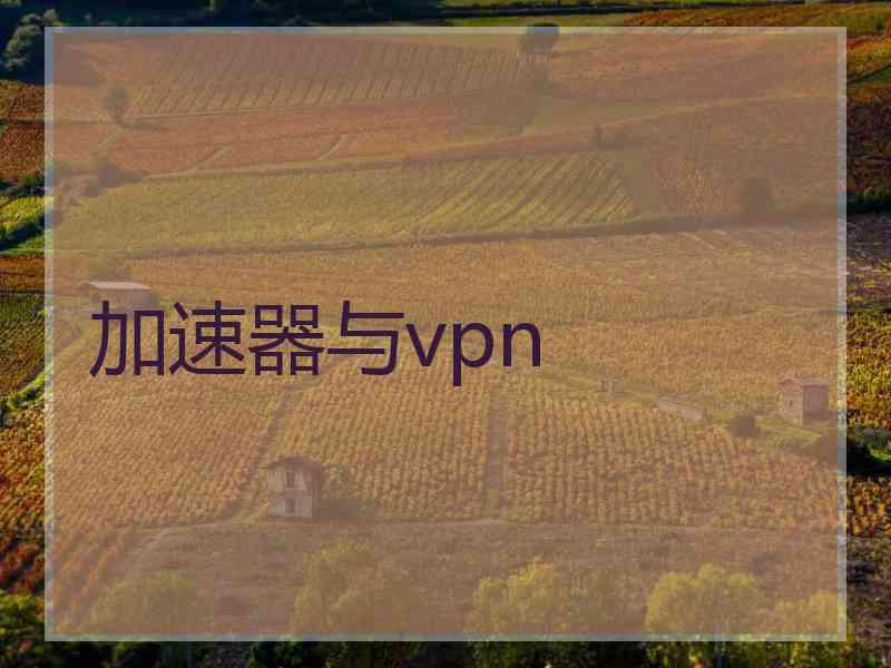 加速器与vpn