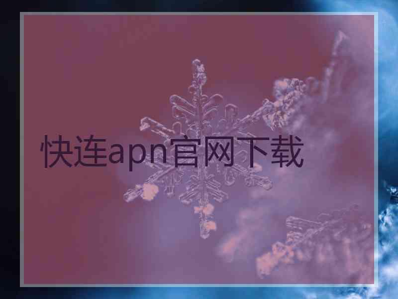 快连apn官网下载