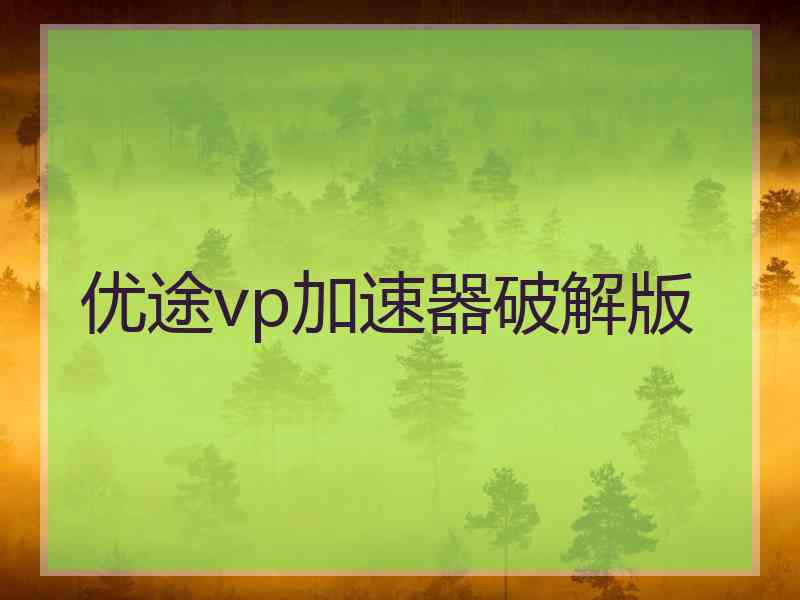 优途vp加速器破解版