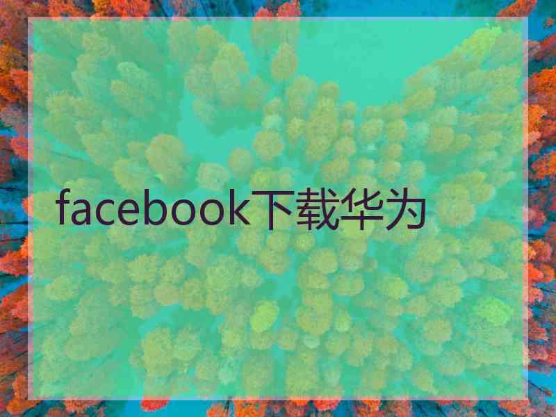 facebook下载华为