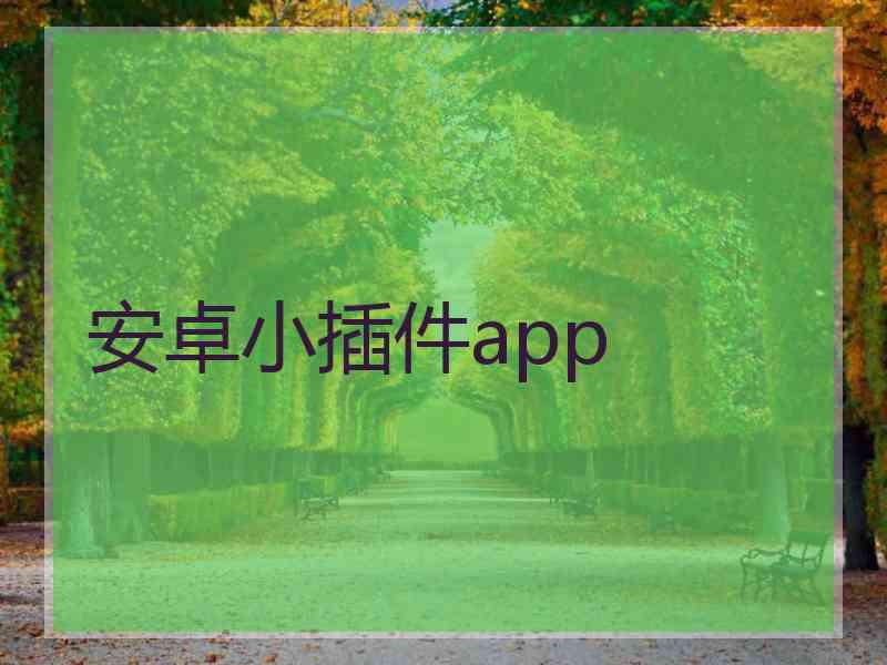 安卓小插件app