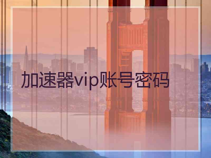 加速器vip账号密码