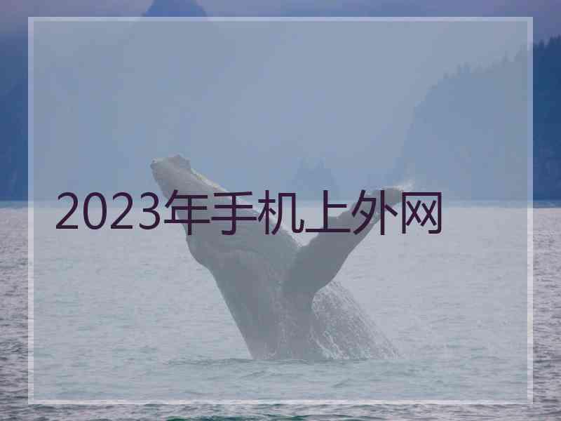 2023年手机上外网