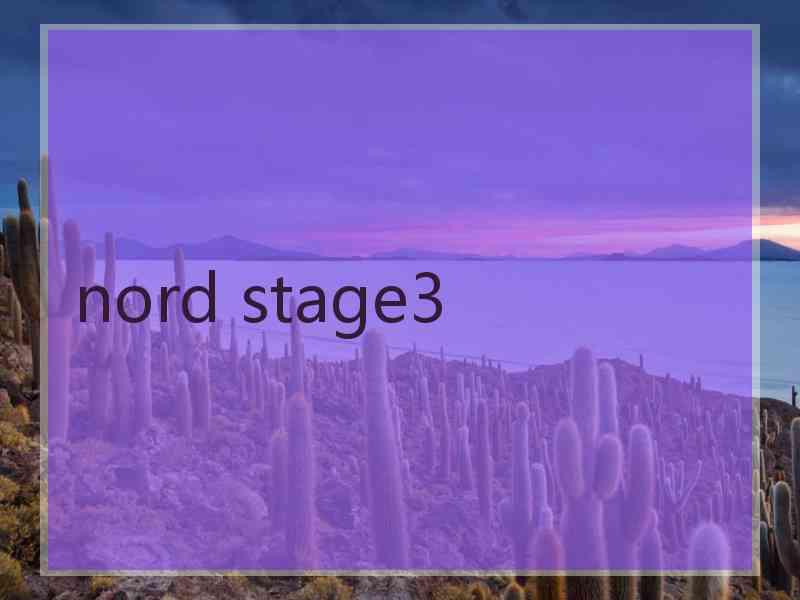 nord stage3