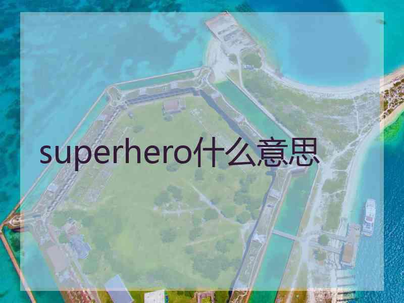 superhero什么意思