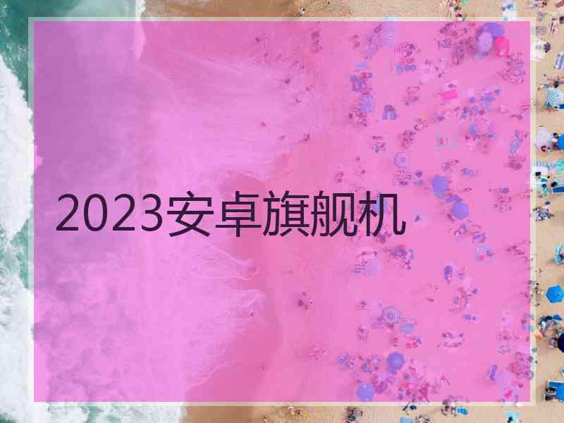 2023安卓旗舰机