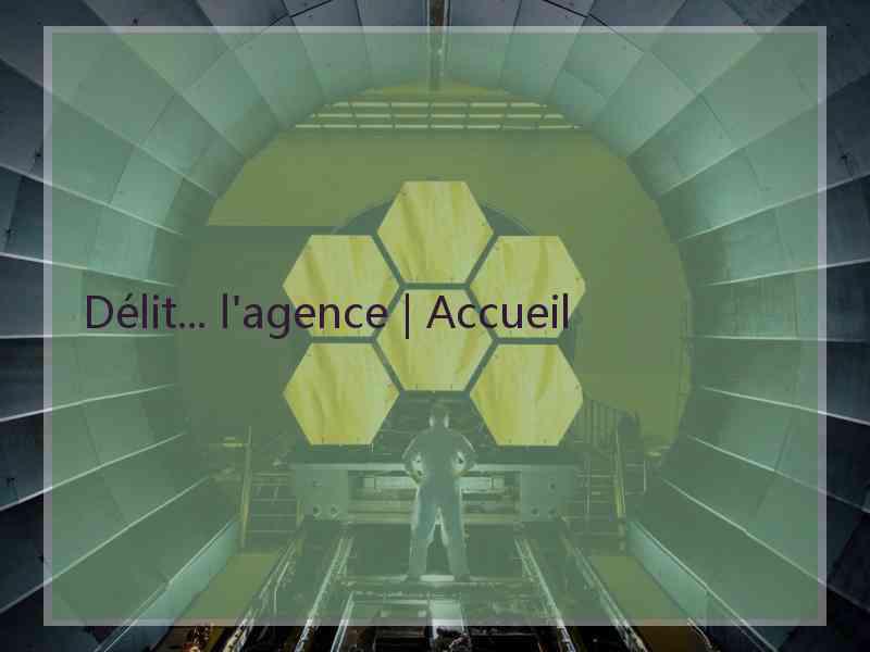 Délit... l'agence | Accueil