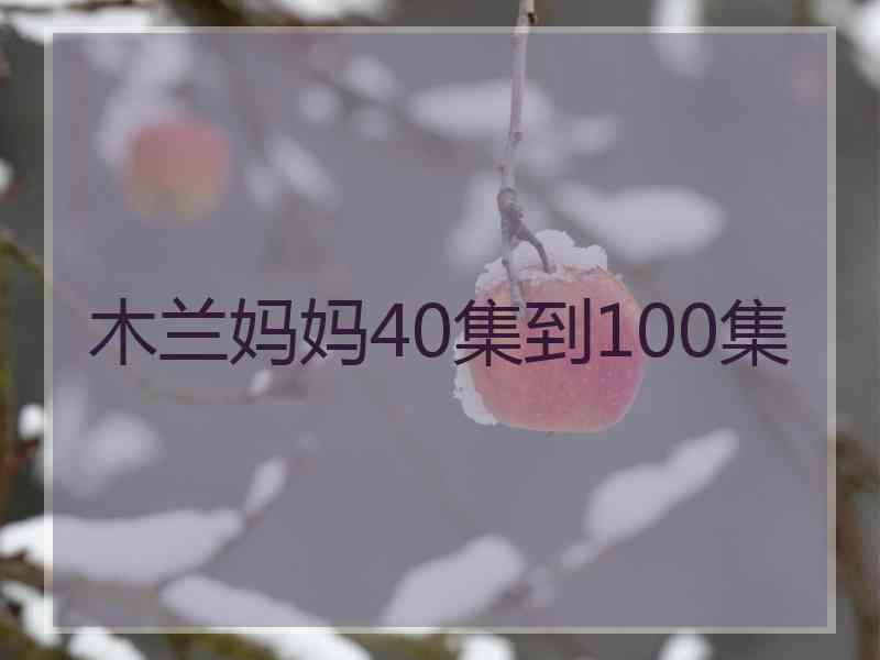 木兰妈妈40集到100集