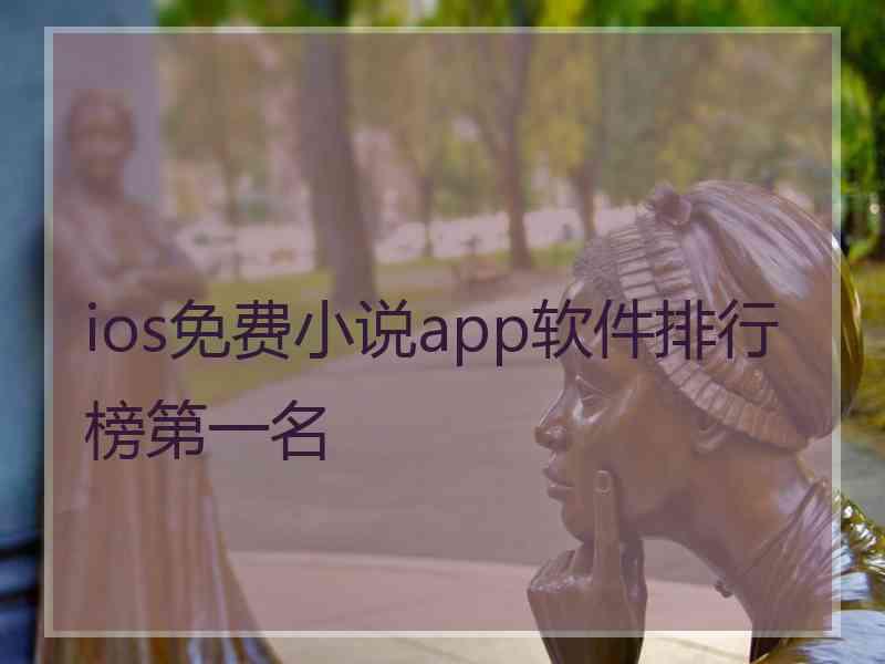 ios免费小说app软件排行榜第一名