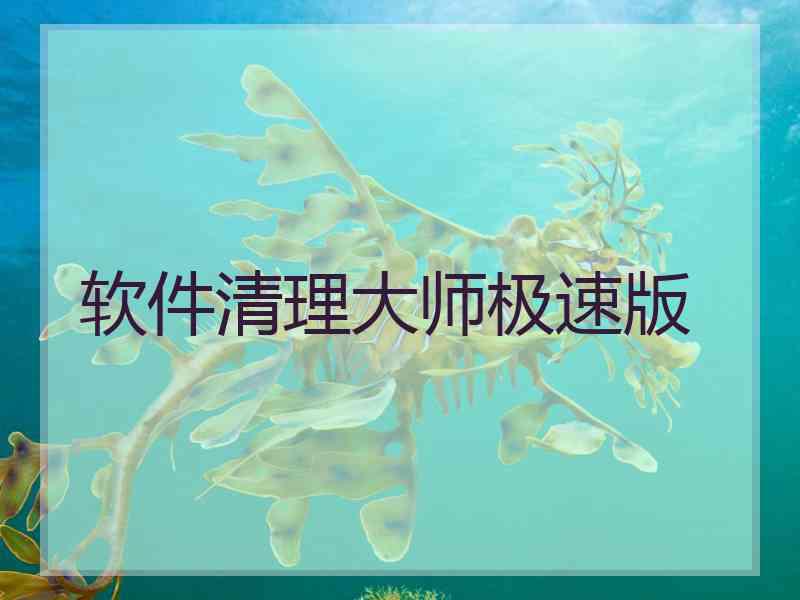 软件清理大师极速版