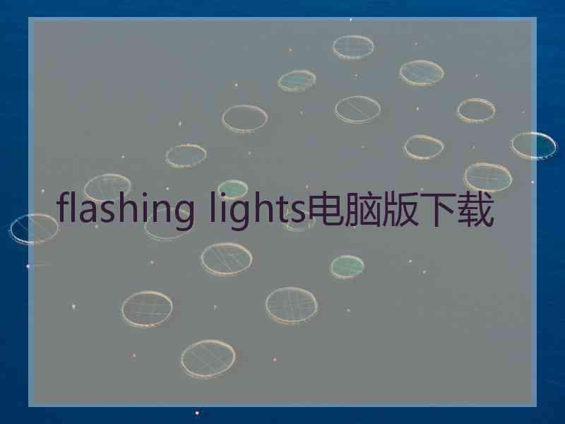 flashing lights电脑版下载