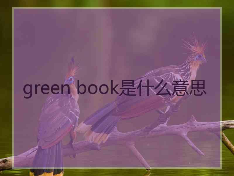green book是什么意思