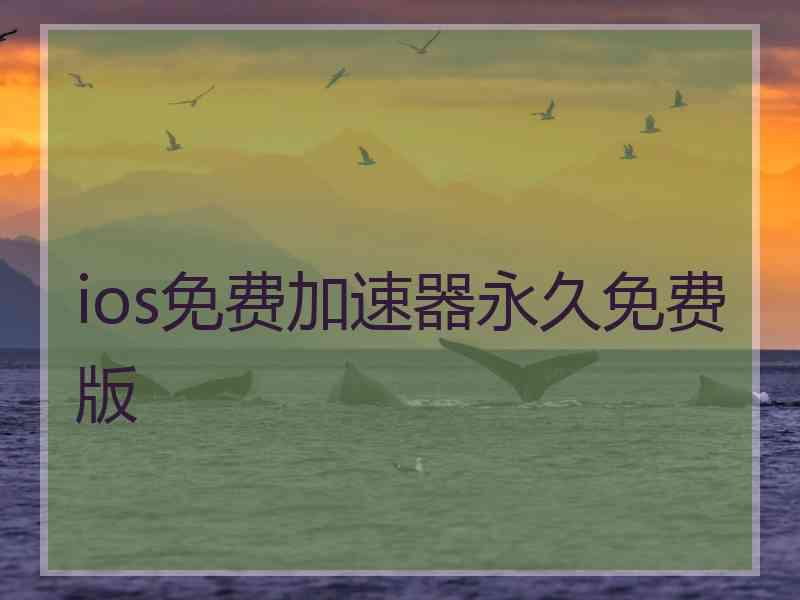 ios免费加速器永久免费版