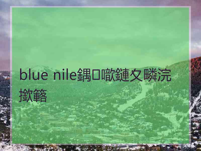 blue nile鍝噷鏈夊疄浣撳簵