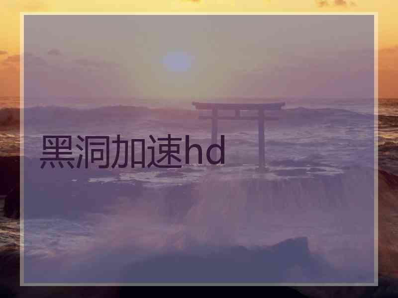 黑洞加速hd