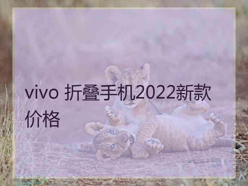 vivo 折叠手机2022新款价格