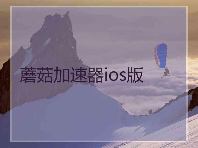 蘑菇加速器ios版