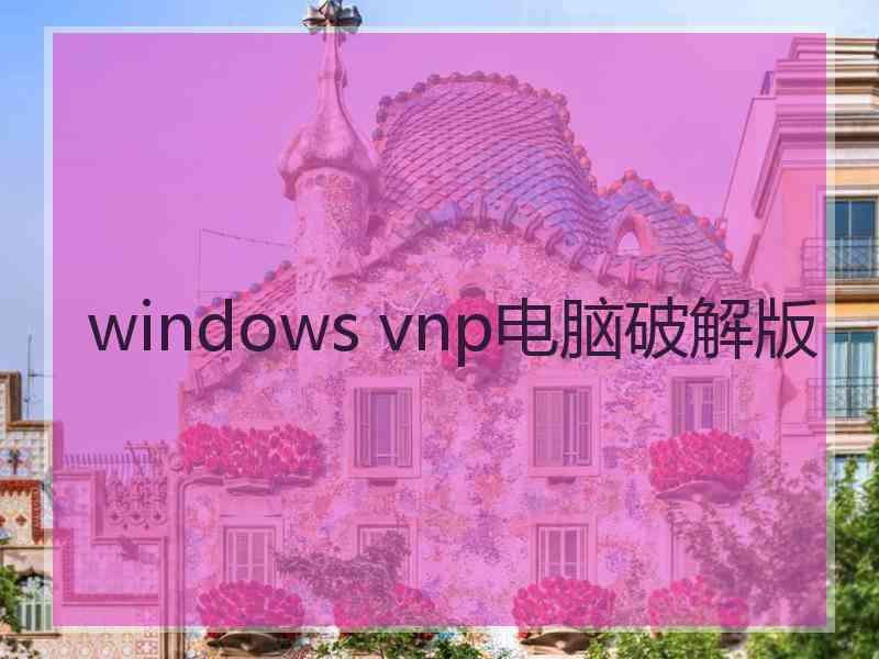 windows vnp电脑破解版