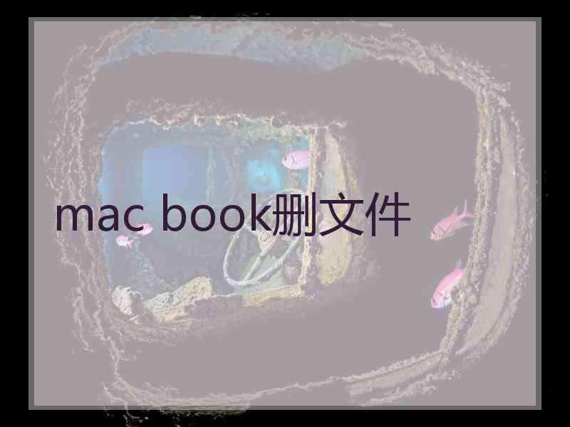 mac book删文件