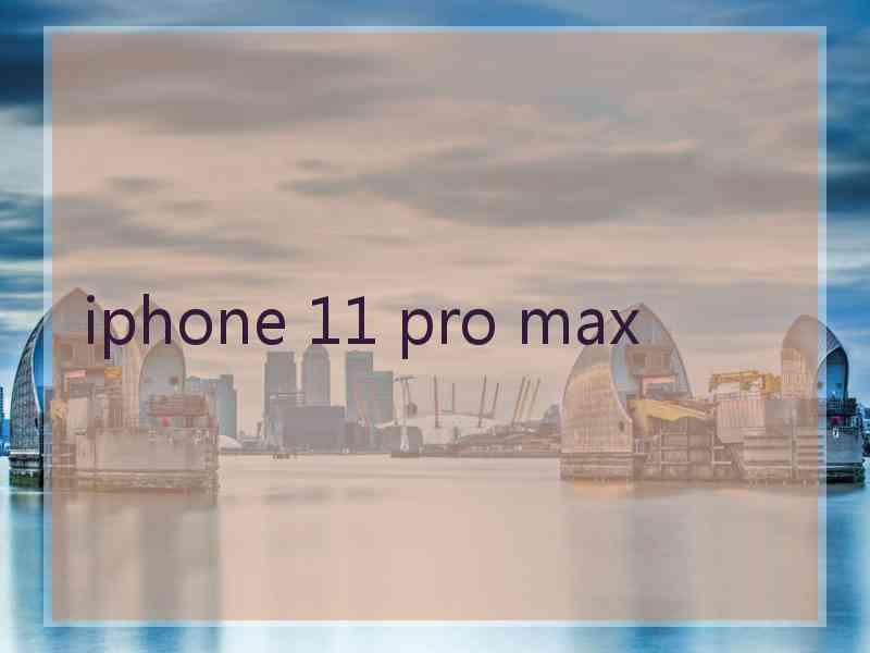 iphone 11 pro max