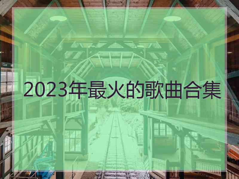 2023年最火的歌曲合集