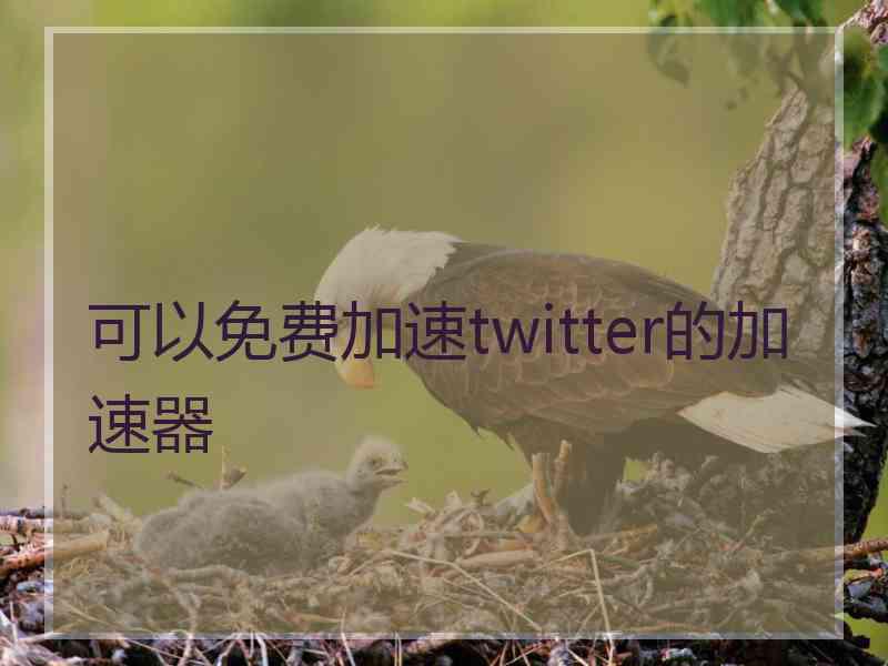 可以免费加速twitter的加速器