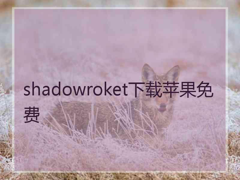 shadowroket下载苹果免费