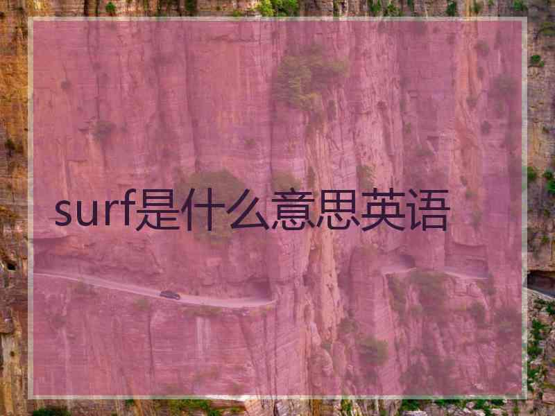 surf是什么意思英语