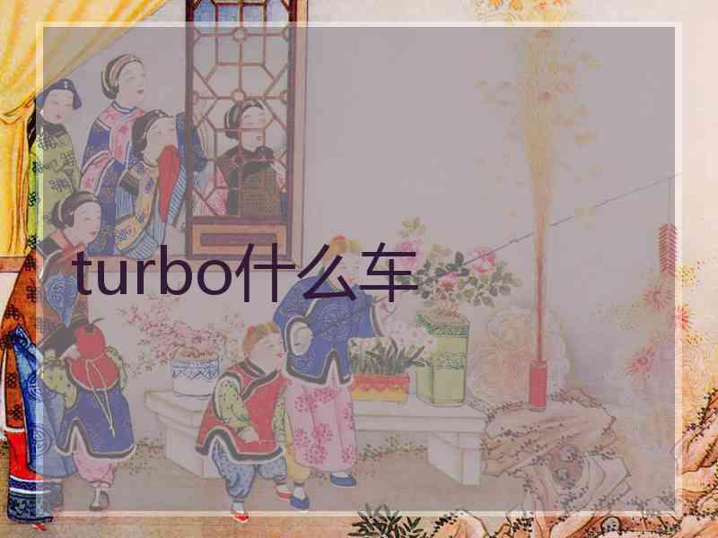 turbo什么车