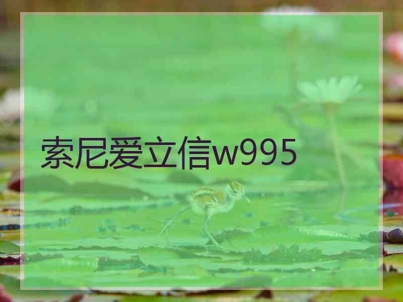 索尼爱立信w995