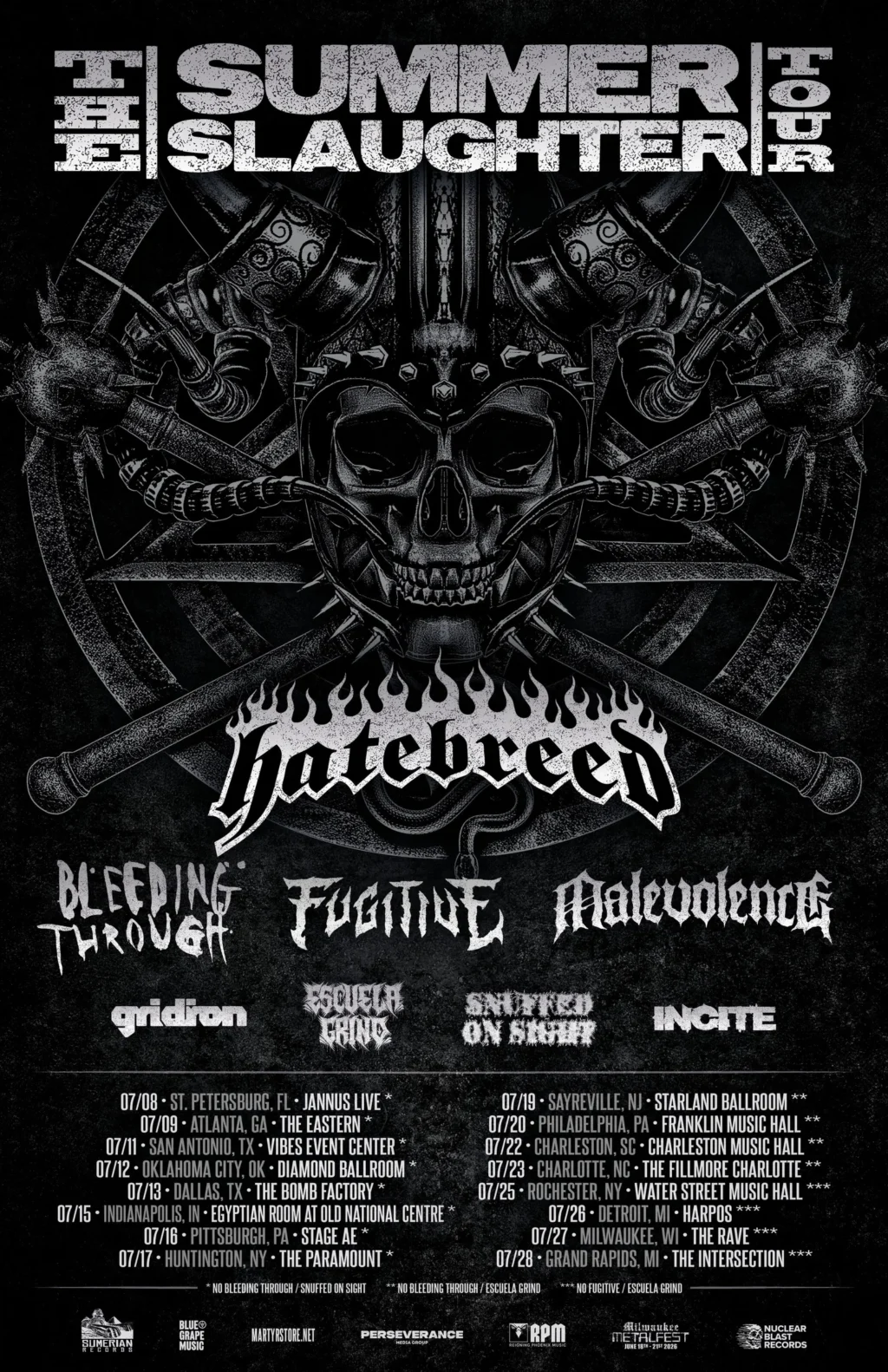 Hatebreed Summer Slaughter