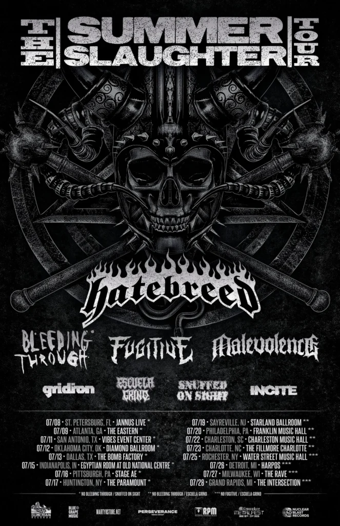 Hatebreed Summer Slaughter