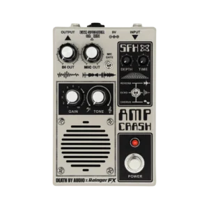 Death By Audio Amp Crash pedal efek gitar dengan speaker dan mic