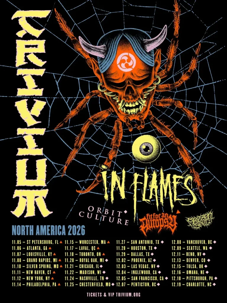 Trivium In Flames tur 2027 Eropa
