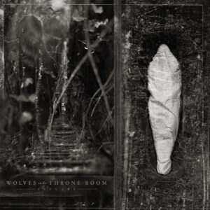 Suasana muara yang gelap dan berkabut, merepresentasikan atmosfer album Wolves in the Throne Room Estuary